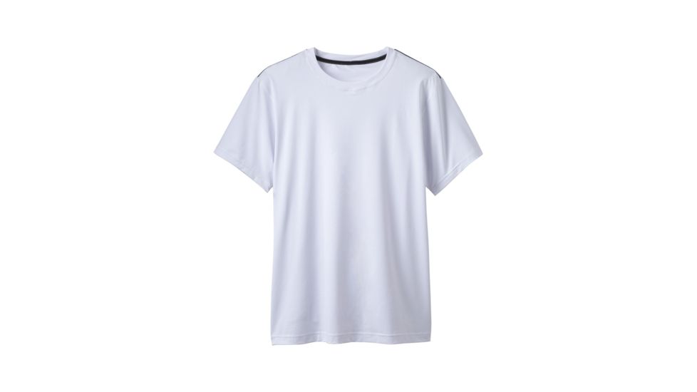 prAna Calder Short Sleeve Mens, White, Large, M1CALS116-WHT-L