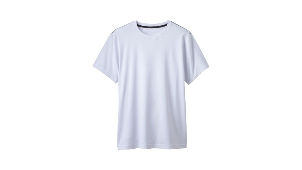 Prana Calder Short Sleeve Mens, White, Large, M1CALS116-WHT-L