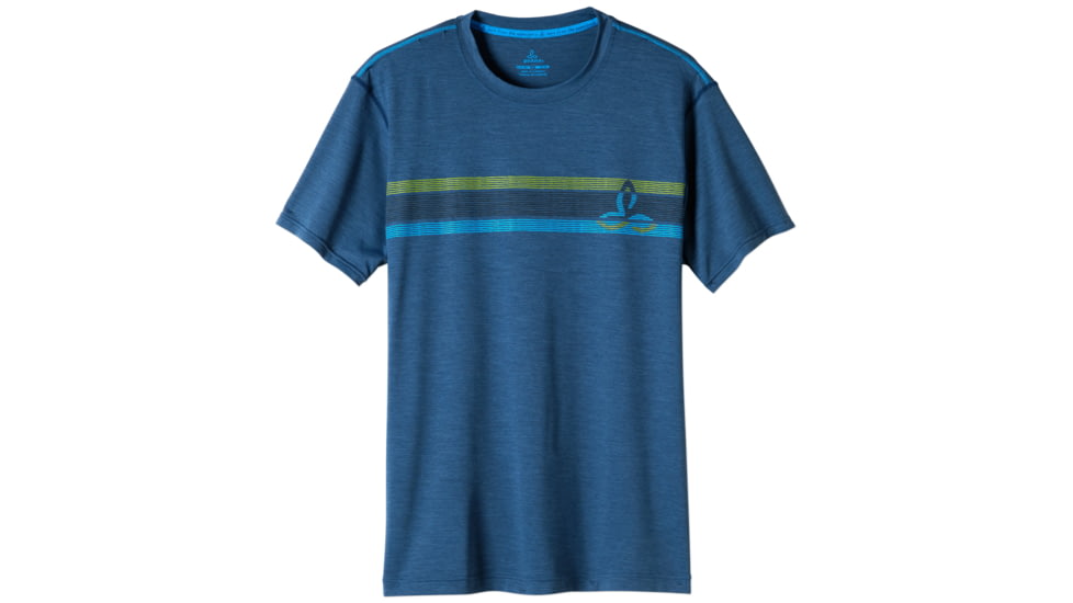 prAna Calder Short Sleeve Shirt - Men's -Blue Ridge-Small