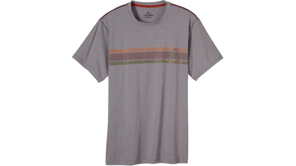prAna Calder Short Sleeve Shirt - Men's -Light Grey-Small