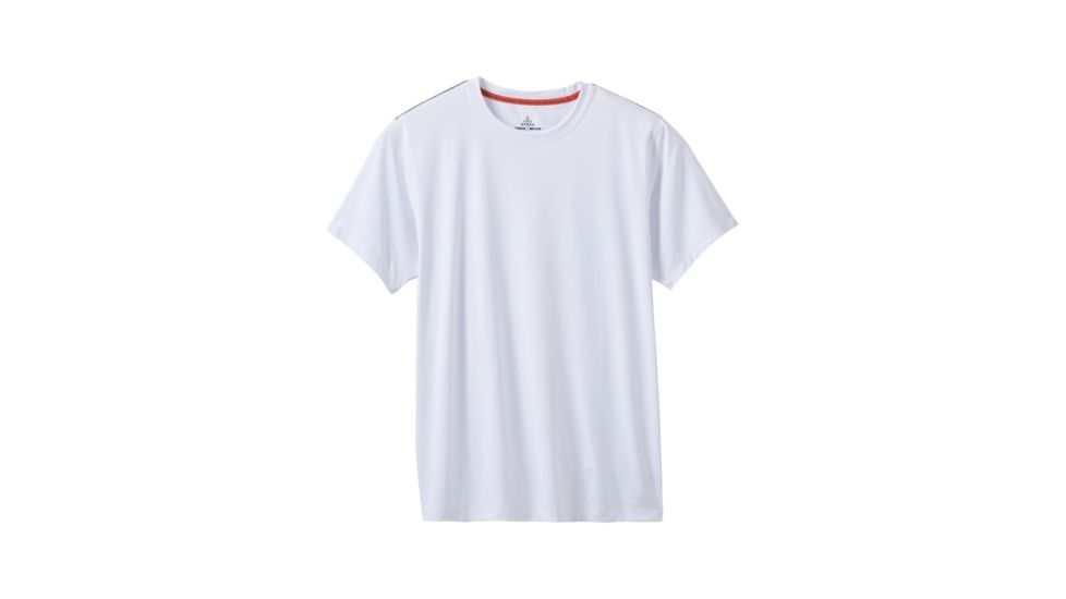 prAna Calder Short Sleeve Top - Mens, White Logo, Small, M1CALS116 -110-S