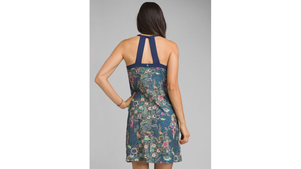 prAna Cantine Dress - Womens, Blue Anchor Kona, Small, W31180358 -476-S