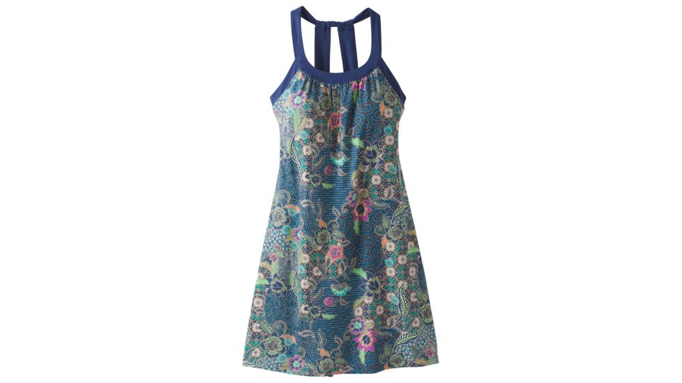 prAna Cantine Dress - Womens, Blue Anchor Kona, Small, W31180358 -476-S
