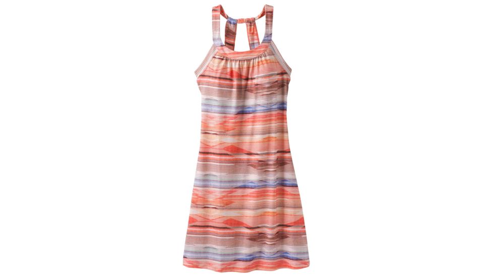 prAna Cantine Dress - Womens, Peach Bonita, Large, W31180358 -844-L
