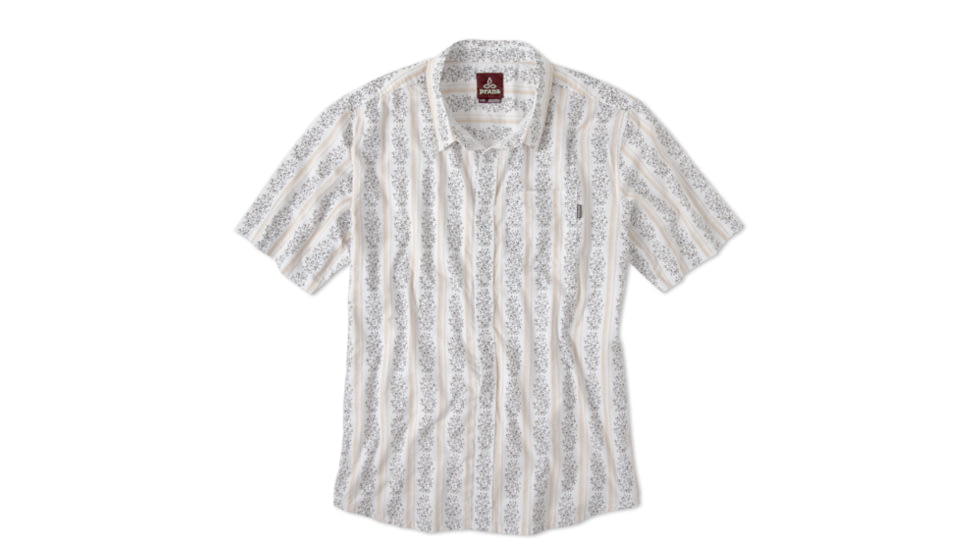 prAna Carbon Short Sleeve Shirt - Men's-White-Small
