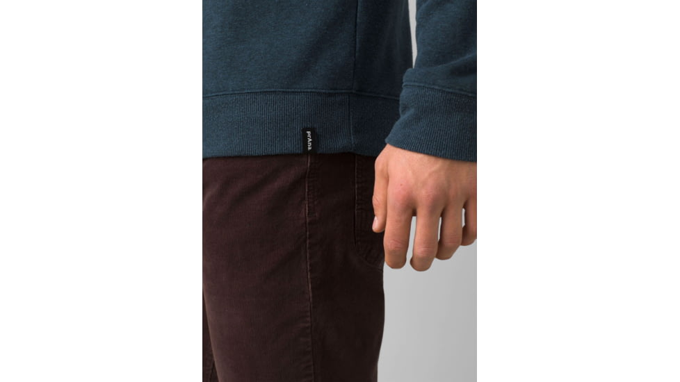 prAna Cardiff Fleece Crew - Men's, Extra Large, Dark Sky Heather, 1967981-400-ST-XL
