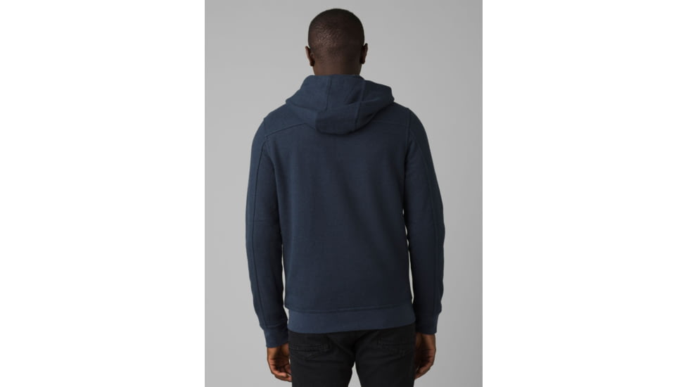 prAna Cardiff Fleece Full Zip Hoodie, Nautical Heather, Small, 1967701-400-ST-S