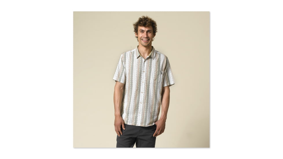 prAna Carillo Short Sleeve Woven Shirt - Men's-Blue-Medium