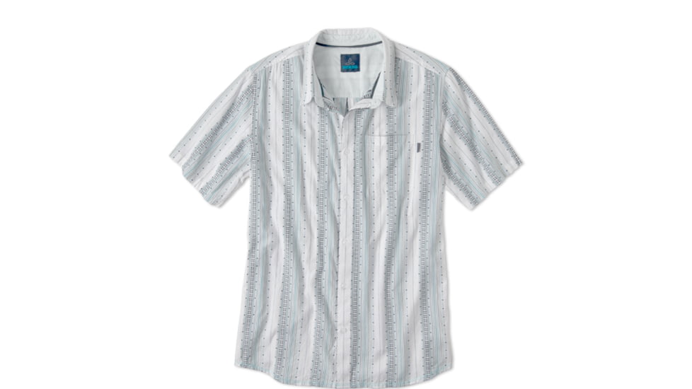 prAna Carillo Short Sleeve Woven Shirt - Men's-Blue-Small