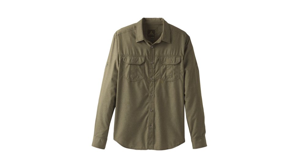 prAna Citadel Long Sleeve Shirt - Men's, Cargo Green, Small, M21170308-CAGR-S