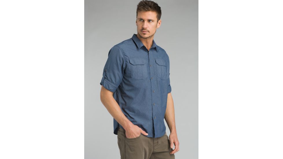 prAna Citadel Long Sleeve Shirt - Mens, Equinox Blue, XXLarge, M21170308-EQBL-XXL