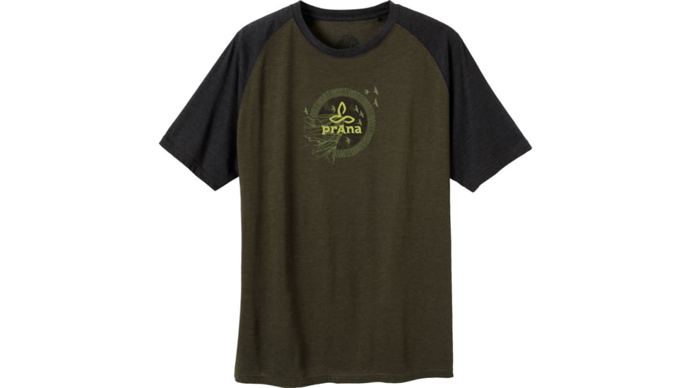 prAna Cliff T-Shirt - Men's-Dark Olive-Small