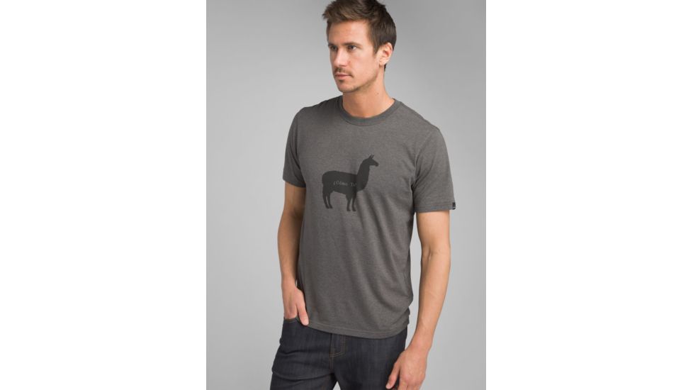 prAna Como Te Journeyman T-Shirt - Mens, Charcoal Heather, Medium, M13191588-CCHT-M