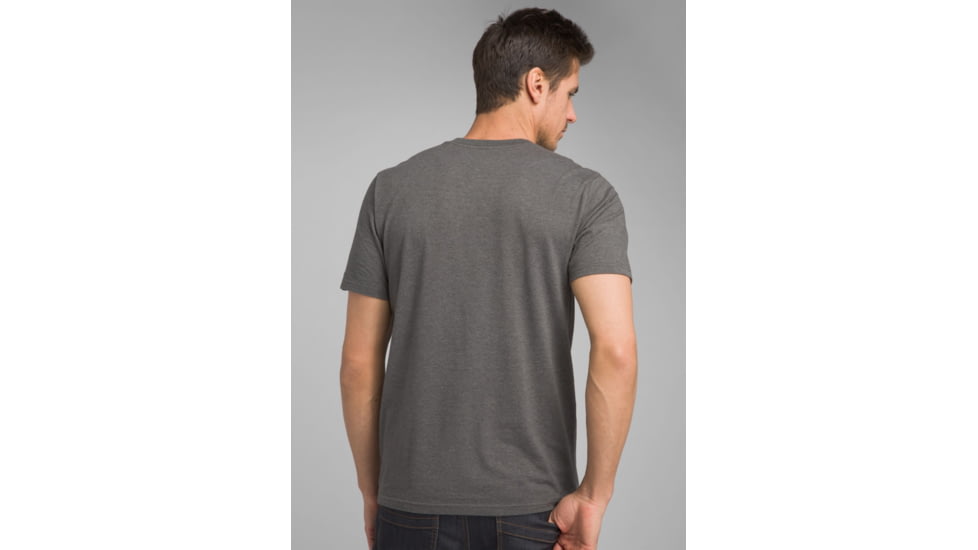 prAna Como Te Journeyman T-Shirt - Mens, Charcoal Heather, Medium, M13191588-CCHT-M