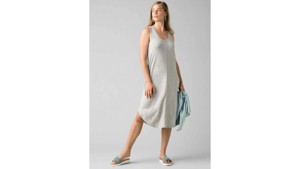 prAna Corrine Dress - Womens, Oatmeal Stripe, Medium, W31200995-OAST-M