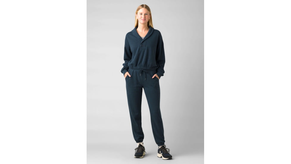 prAna Cozy Up Michie Top - Women's, Large, Dark Sky Heather, 1966951-400-L