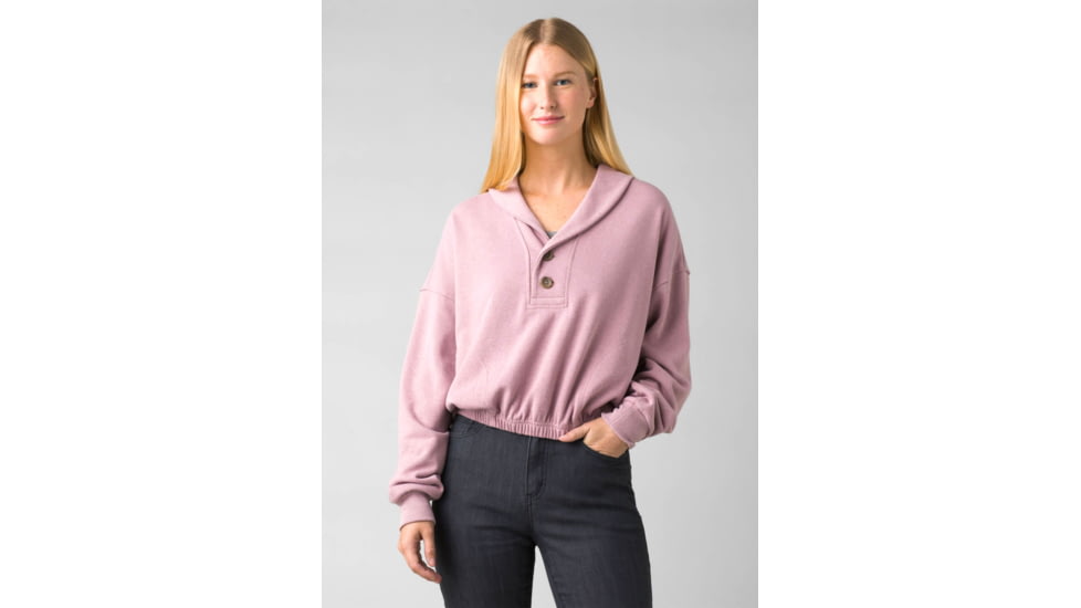 prAna Cozy Up Michie Top - Women's, Large, Soft Musk Heather, 1966951-500-L