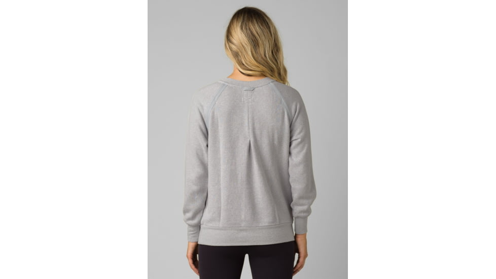 prAna Cozy Up Sweatshirt, Heather Grey, Small, 1961311-020-S