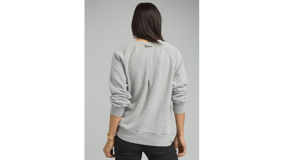 prAna Cozy Up Sweatshirt, Heather Grey, Small, 1961311-020-S