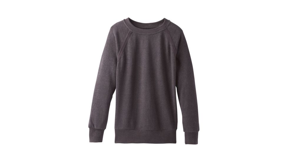 prAna Cozy Up Sweatshirt - Women's, Charcoal Heather, Small, W23180582-CCHT-S