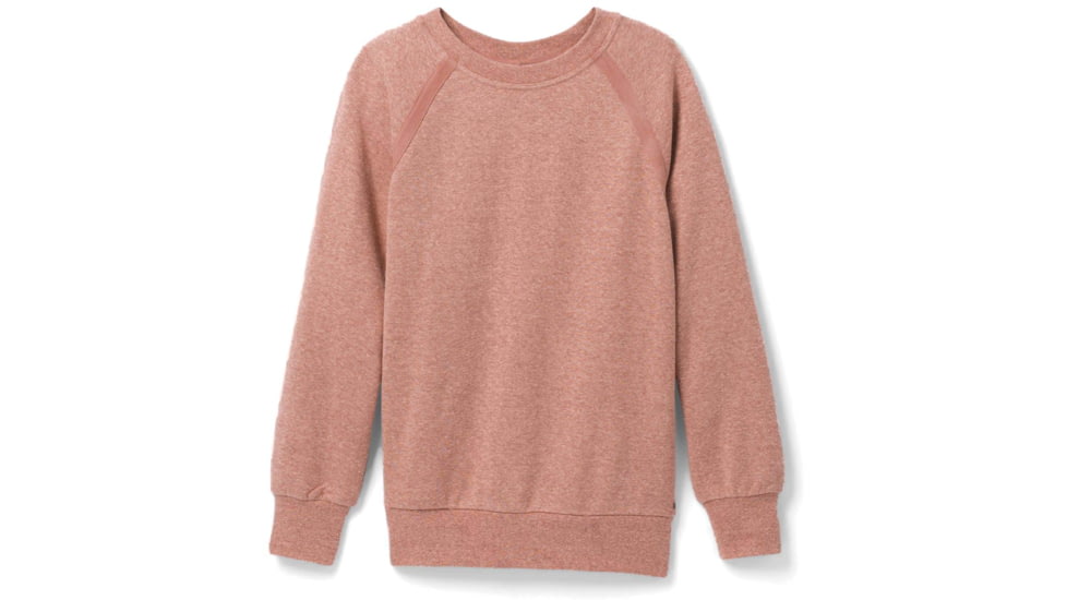 prAna Cozy Up Sweatshirt - Womens, Cloud Blush Heather, XS, 1961311-650-XS