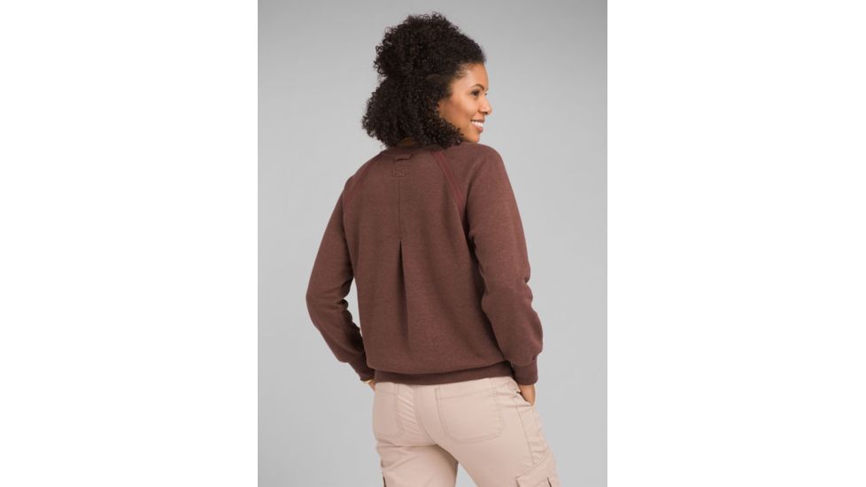 prAna Cozy Up Sweatshirt - Womens, Cocoa Heather, Medium, W23180582-CZHT-M