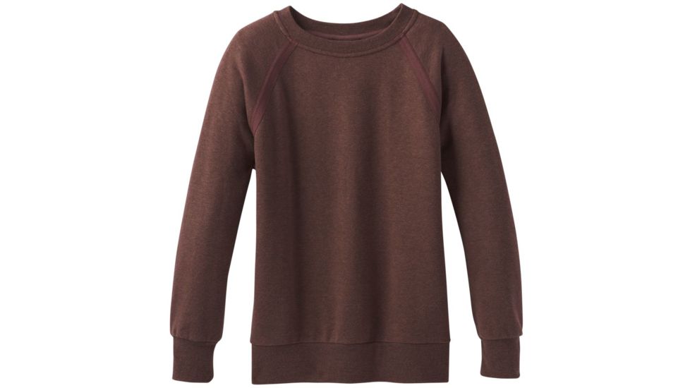 prAna Cozy Up Sweatshirt - Womens, Cocoa Heather, Medium, W23180582-CZHT-M