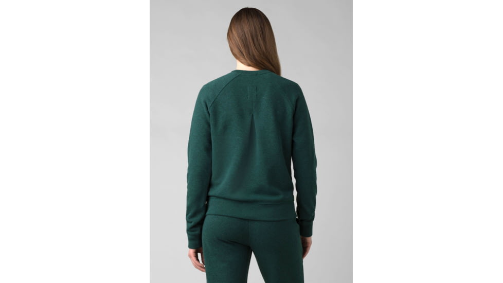 prAna Cozy Up Sweatshirt - Womens, Deep Pine Heather, Small, 1967291-300-S