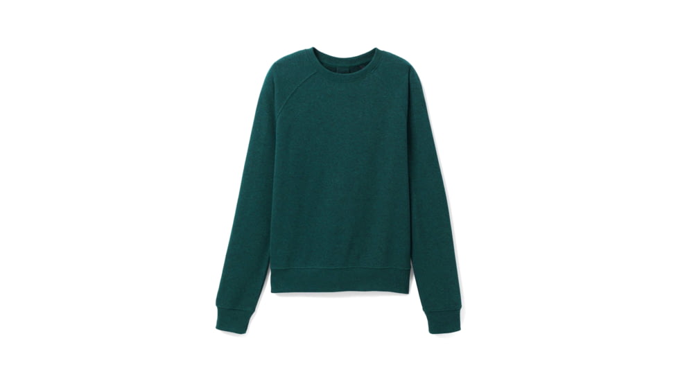 prAna Cozy Up Sweatshirt - Womens, Deep Pine Heather, Small, 1967291-300-S