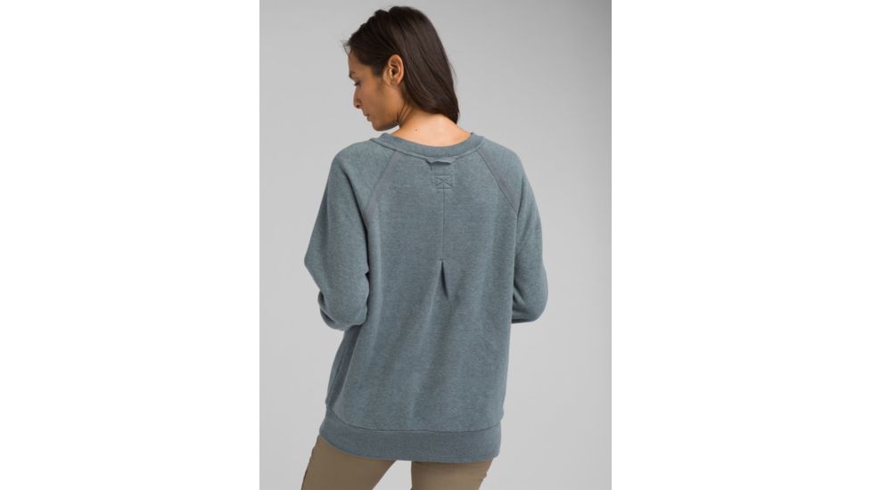 prAna Cozy Up Sweatshirt - Womens, Grey Blue Heather, Large, W23180582-GBHT-L
