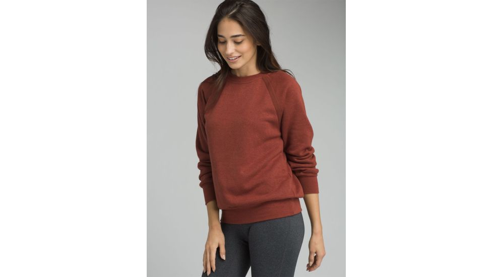 prAna Cozy Up Sweatshirt - Womens, Mulled Wine Heather, Small, W23180582-MWHT-S
