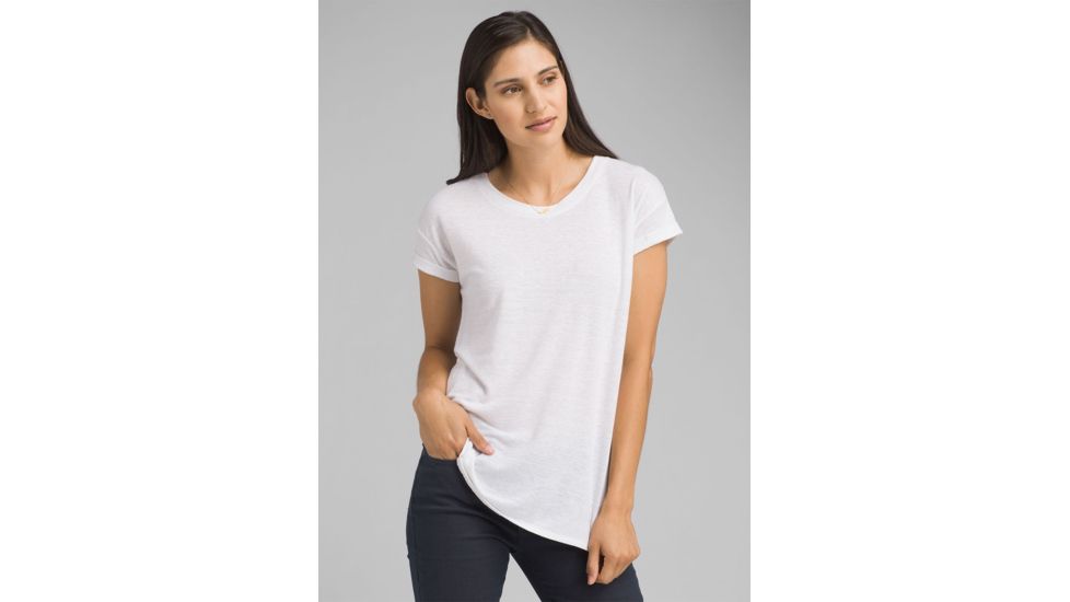 prAna Cozy Up T-shirt, White, XLarge, W13180737 -100-XL