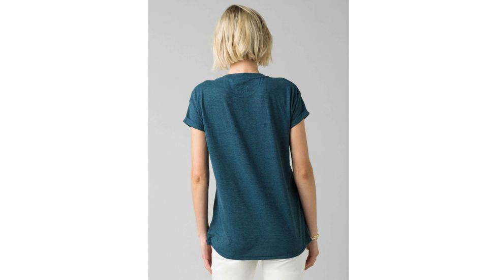 prAna Cozy Up T-Shirt - Womens, Atlantic Heather, Small, W13180737-ALHT-S