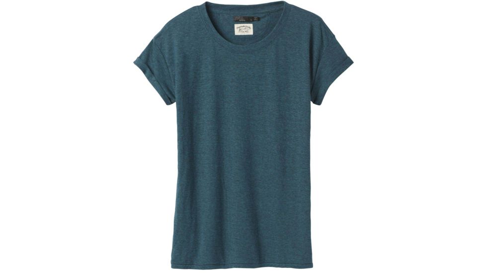 prAna Cozy Up T-Shirt - Womens, Atlantic Heather, Small, W13180737-ALHT-S