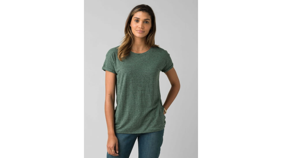 prAna Cozy Up T-Shirt - Womens, Canopy Heather, Small, W13180737-CNHT-S