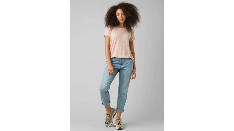 prAna Cozy Up T-Shirt - Womens, Champagne Heather, Medium, W13180737-CWHT-M