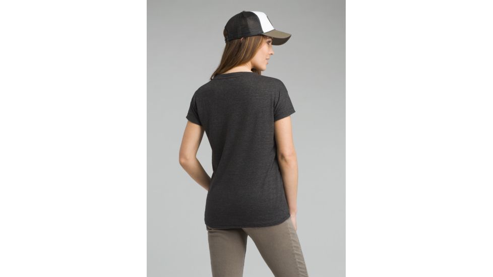 prAna Cozy Up T-shirt - Womens, Charcoal Heather, Medium, W13180737-CCHT-M