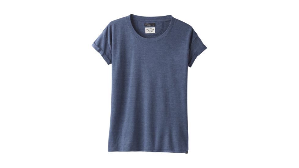prAna Cozy Up T-shirt - Women's, Equinox Blue Heather, Large, W13180737-EBHT-L