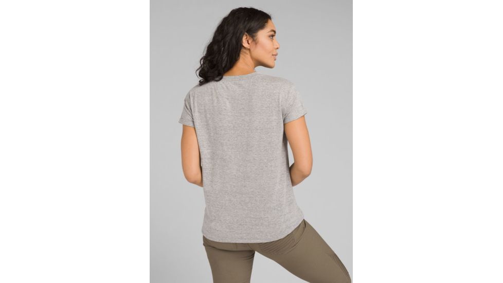prAna Cozy Up T-Shirt - Women's, Heather Grey, Medium, W13180737-HTGY-M