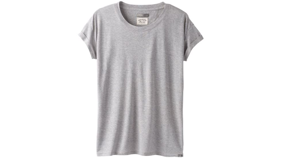 prAna Cozy Up T-shirt - Womens, Heather Grey, Medium, W13180737-HTGY-M