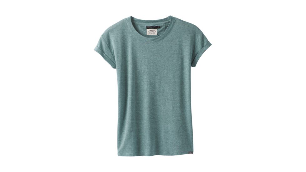 prAna Cozy Up T-shirt - Womens, Iced Aqua Heather, Small, W13180737 -431-S