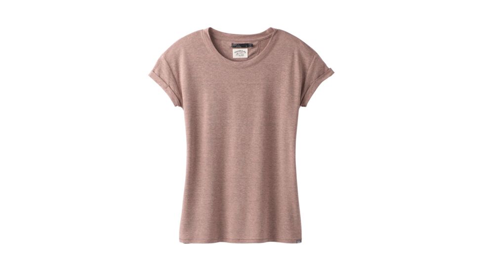 prAna Cozy Up T-shirt - Womens, Peach Heather, Small, W13180737 -832-S