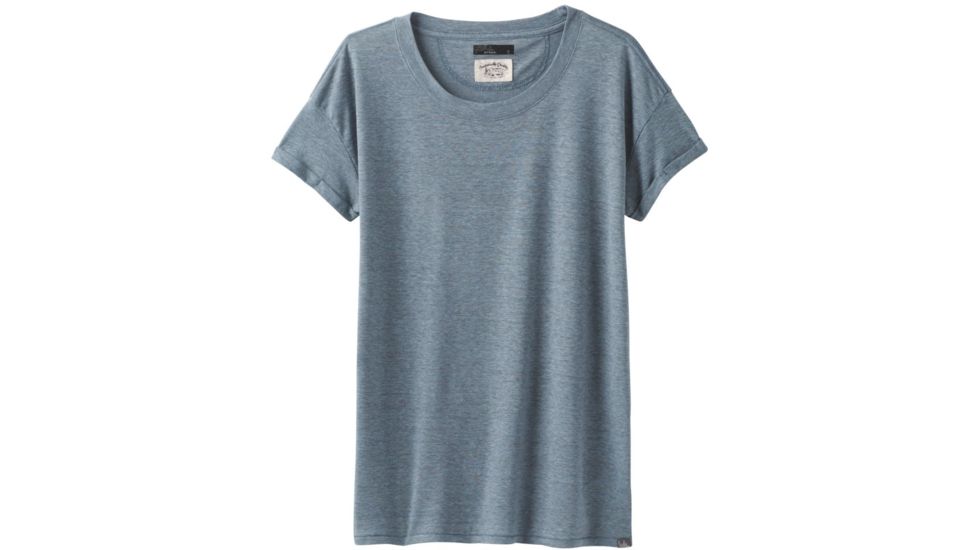 prAna Cozy Up T-shirt - Womens, Vintage Blue Heather, Extra Small, W13180737-VBHT-XS