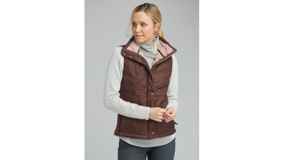 prAna Diva Vest, Snap Button Closure - Women's, Wedged Wood, Large, W13180560-WDWO-L