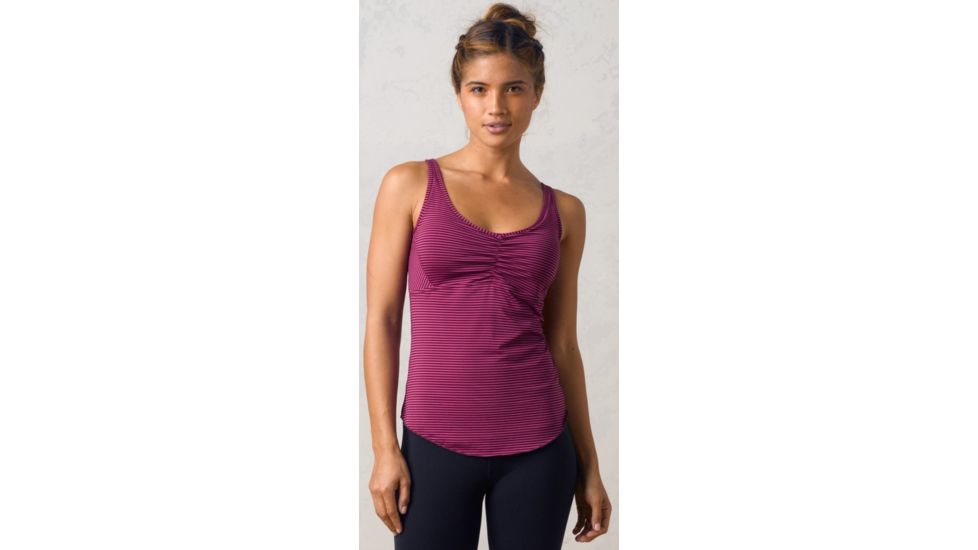 prAna Dreaming Top - Women's-Black Plum Stripe-Medium