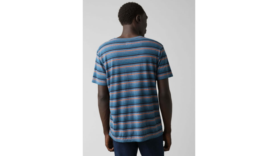prAna Dustin Short Sleeve Crew - Mens, Nickel, Large, M13190579-NICK-L