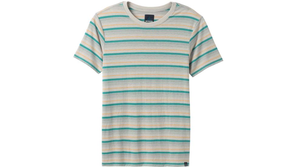 prAna Dustin Short Sleeve Crew - Mens, Pebble Grey, Large, M13190579-PBGY-L