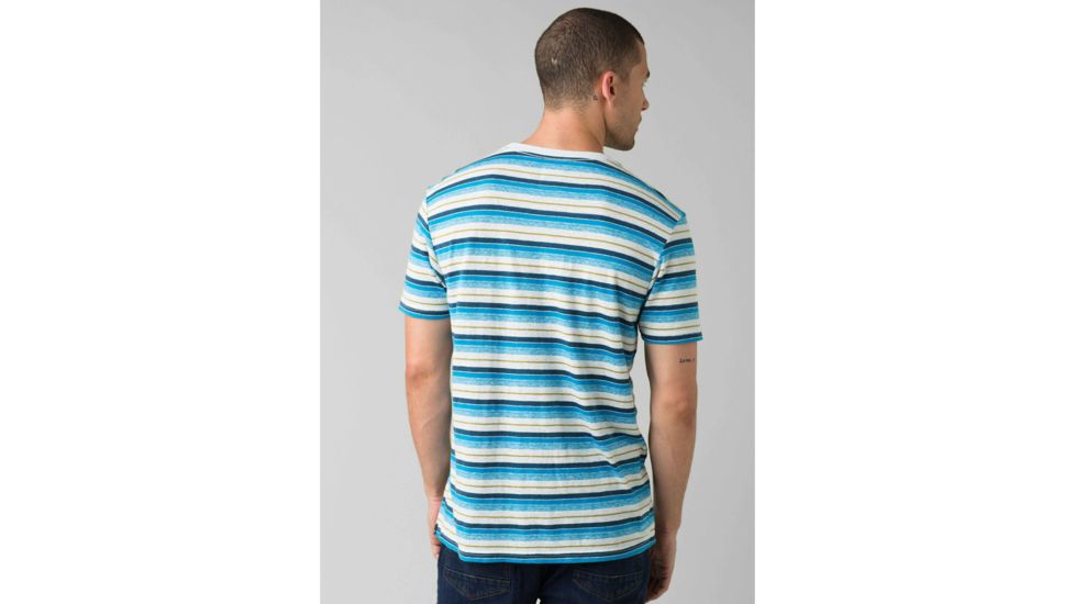 prAna Dustin Short Sleeve Crew - Mens, White, Large, M13190579-WHT-L