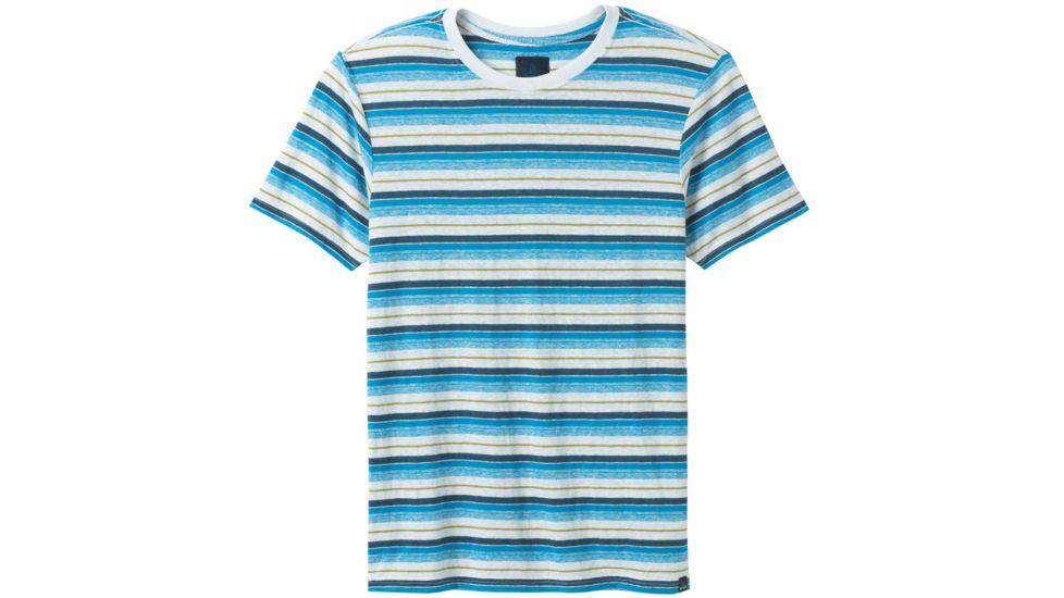 prAna Dustin Short Sleeve Crew - Mens, White, Large, M13190579-WHT-L