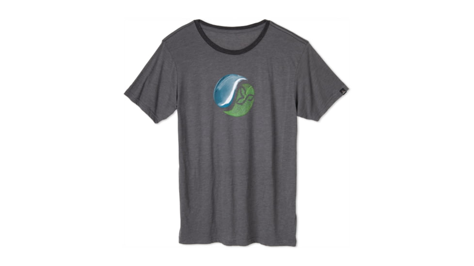 prAna Earth Tee - Men's-Charcoal-Small